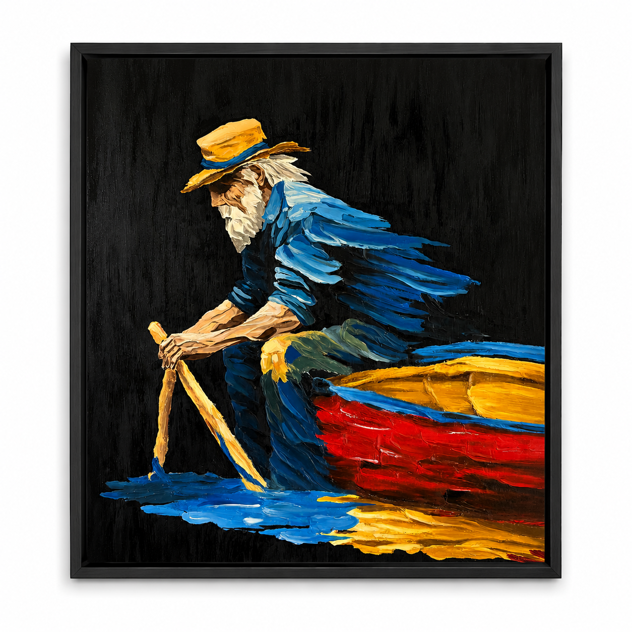 A mourning man - Acrylic paint
