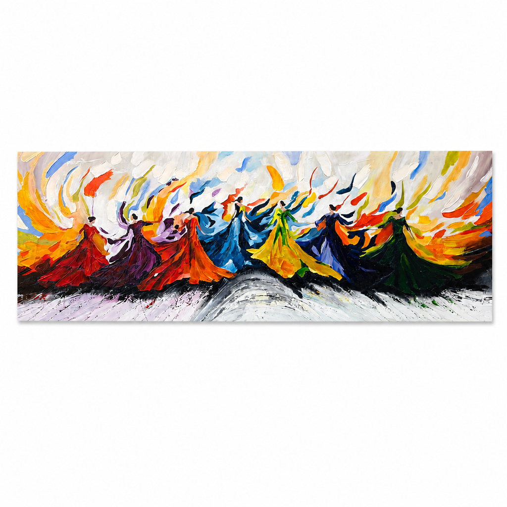 Dancing divas - Acrylic on canvas