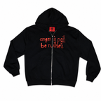 Anger is a gift - Oversized Zip-up Hoodie