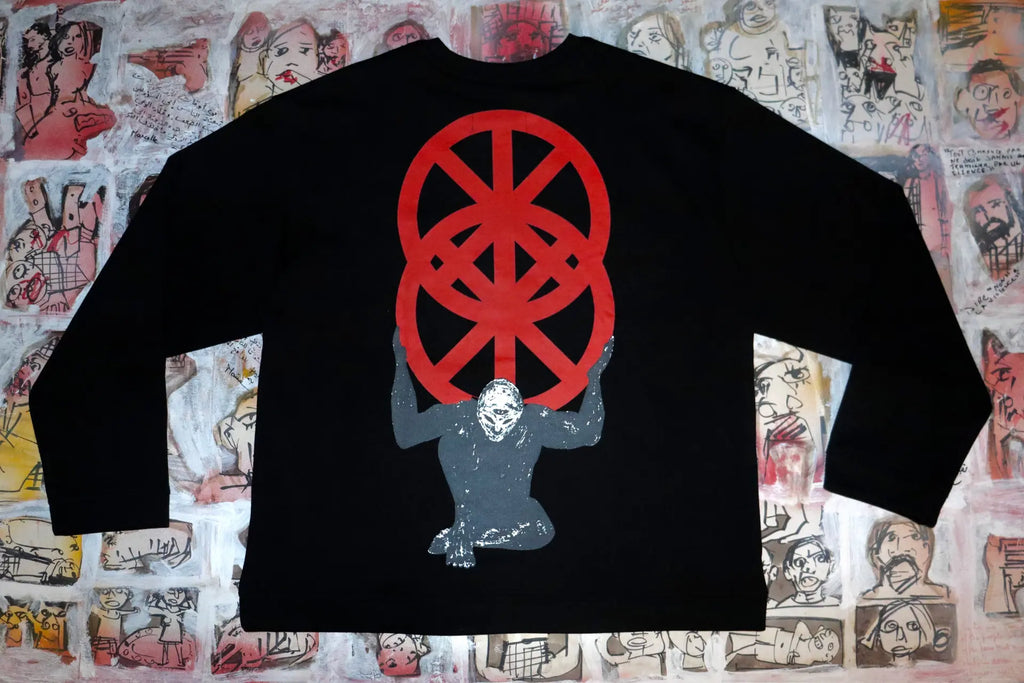Atlas - Black Crewneck (Loose Fit)