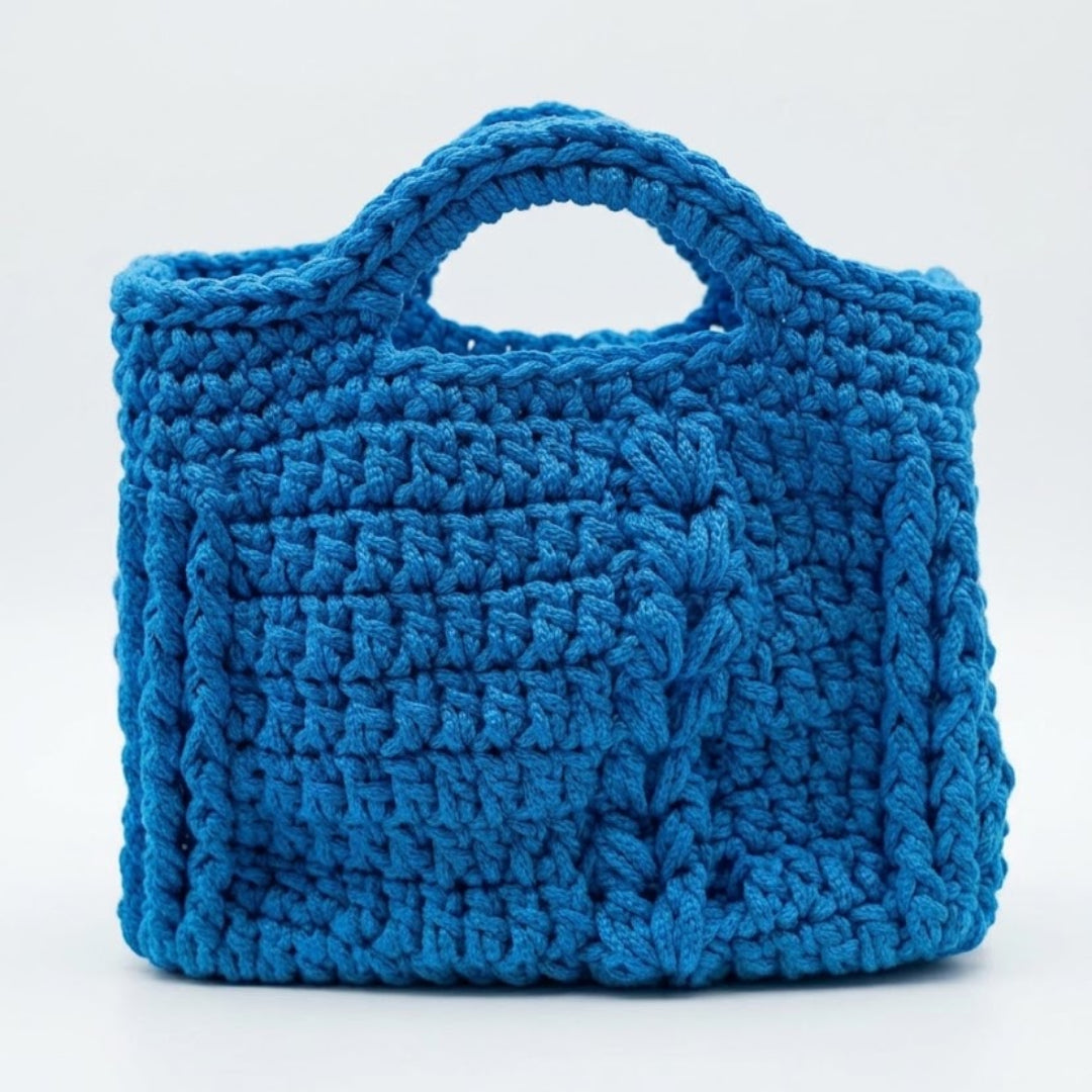 Azure Knot Mini - Crochet Bag