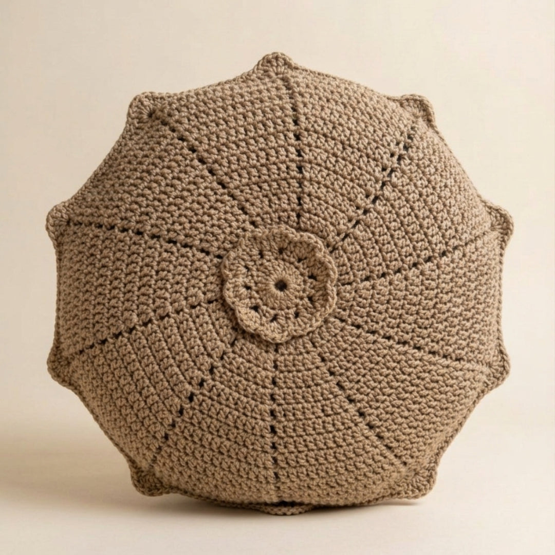 Bloom Round - Crochet Pillow