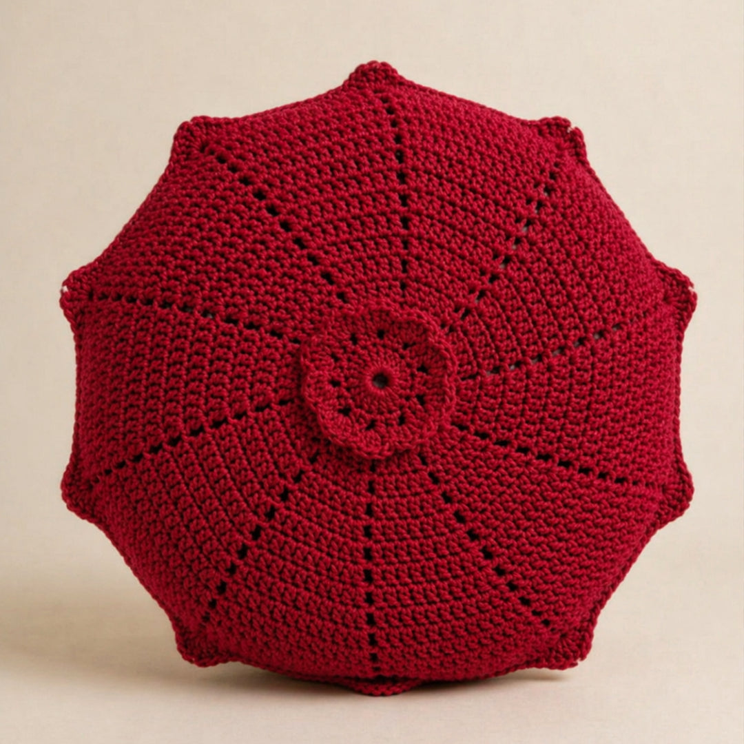 Bloom Round - Crochet Pillow