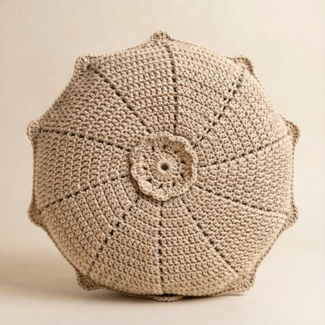 Bloom Round - Crochet Pillow