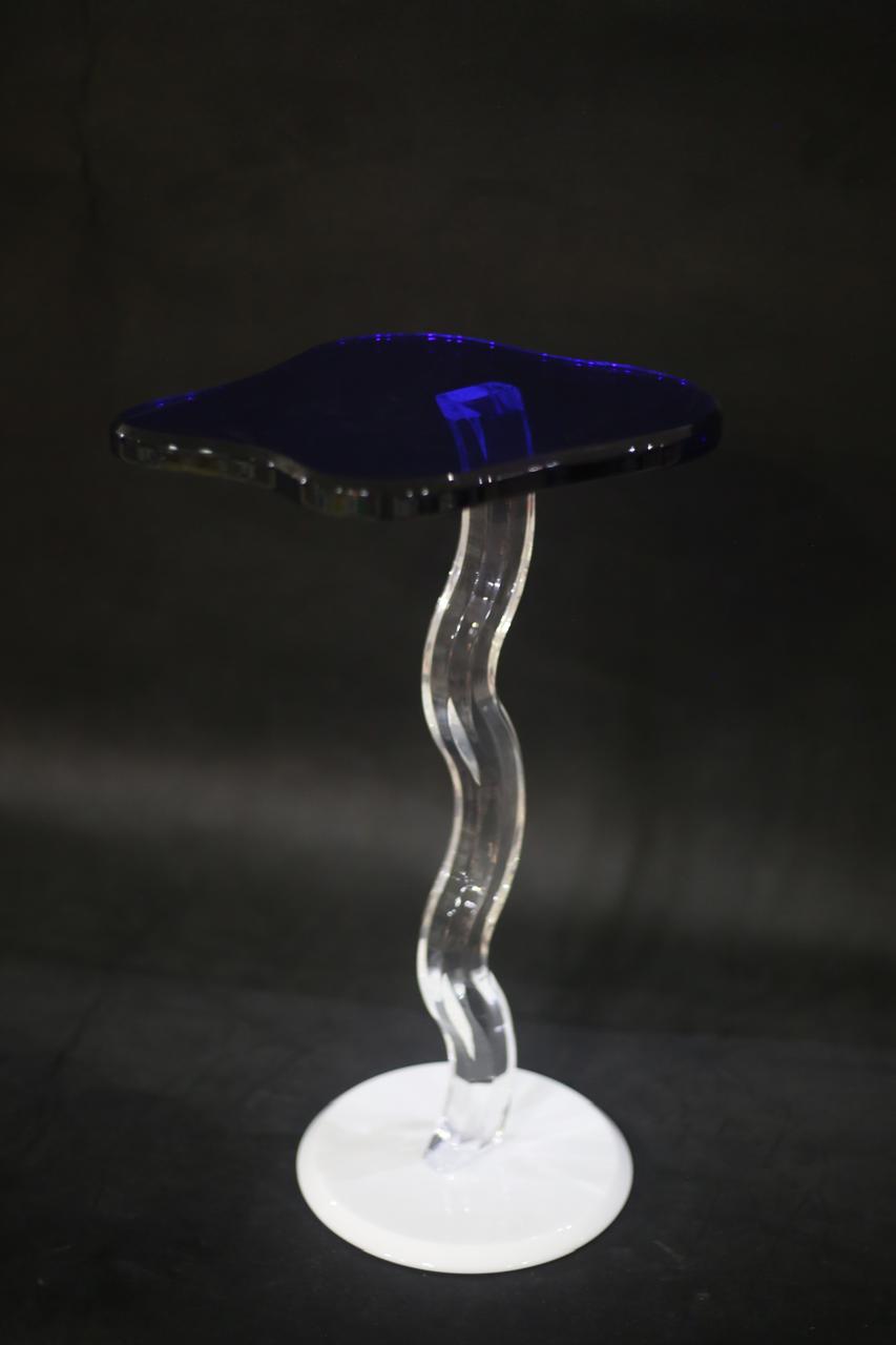 Lily Pad Sidetable - Cobalt Serenity