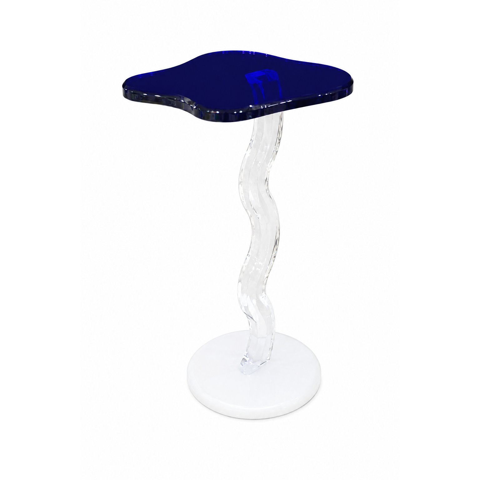 Lily Pad Sidetable - Cobalt Serenity