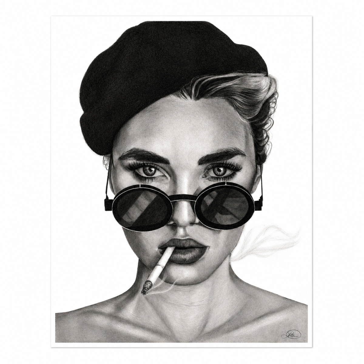 Unyielding - Charcoal & graphite on paper