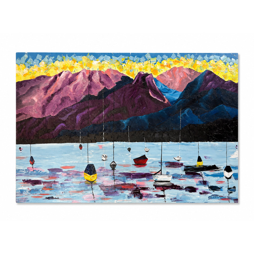 Colorful mountains - Acrylic paint