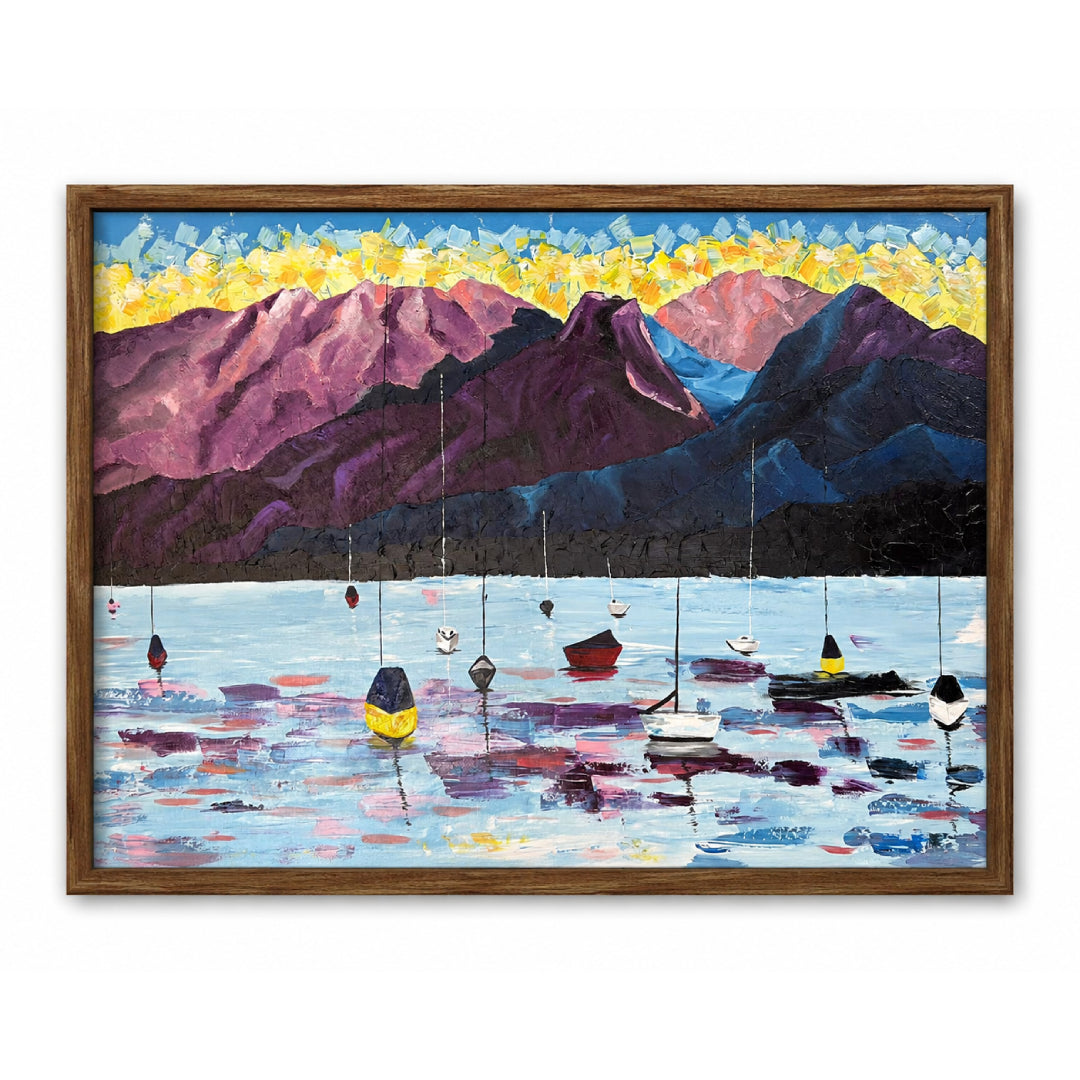 Colorful mountains - Acrylic paint
