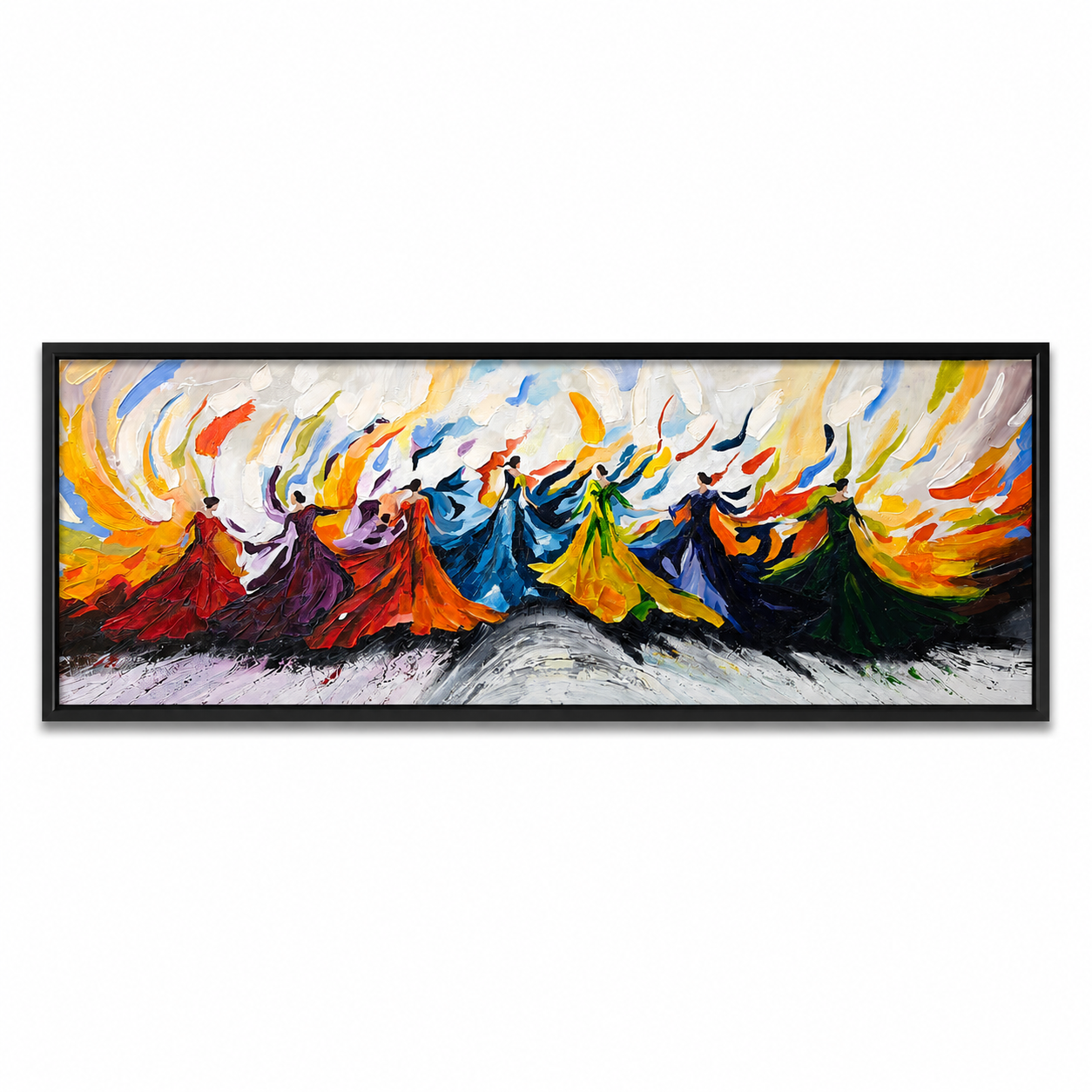 Dancing divas - Acrylic on canvas