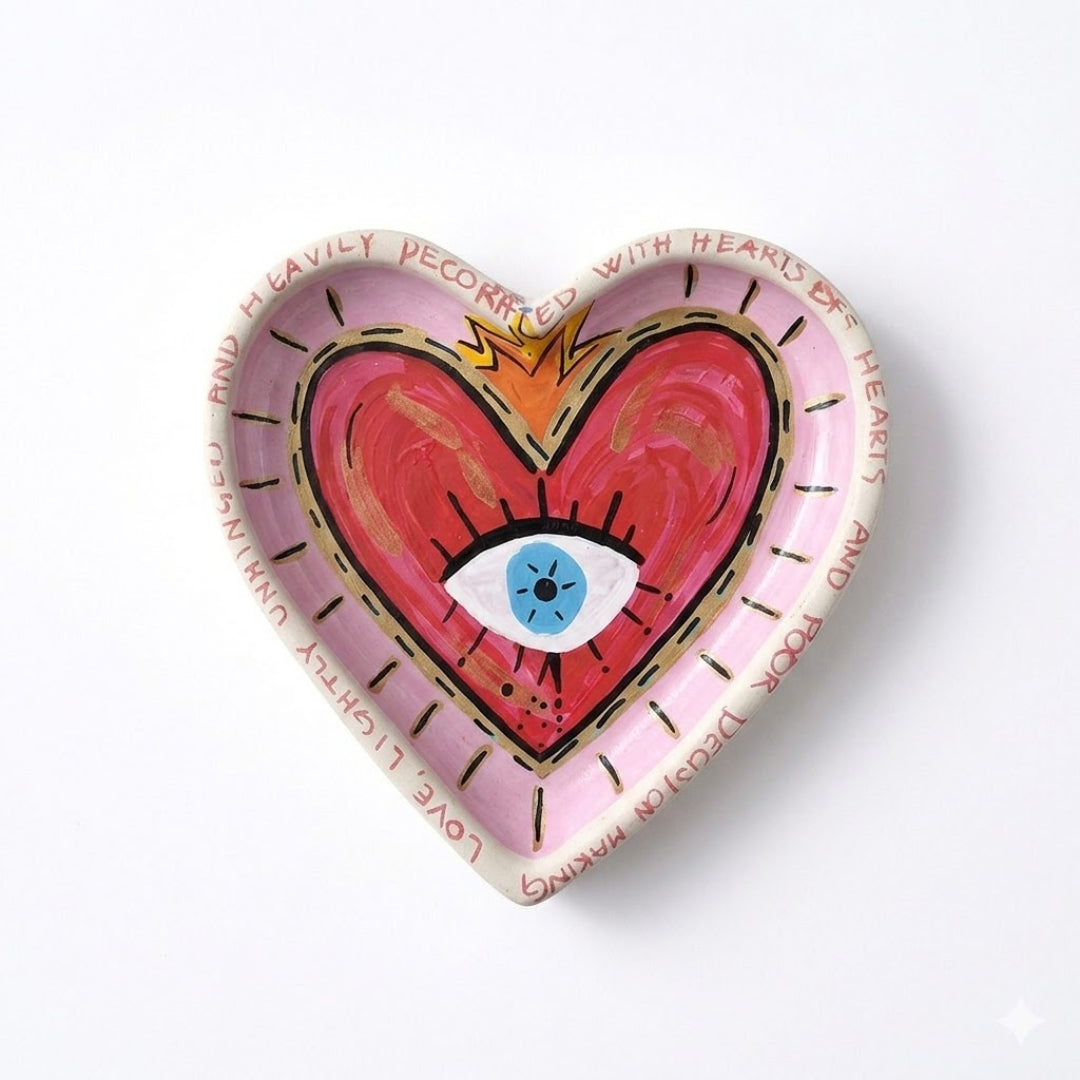 Decorated with hearts - Heartbeats - Vide Poche