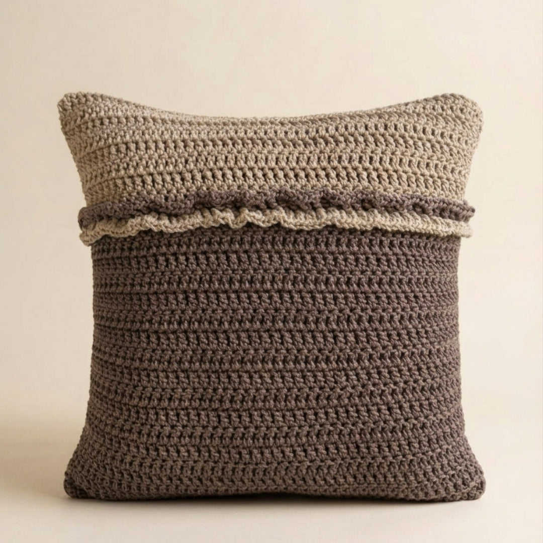 Duo Square - Crochet Pillow