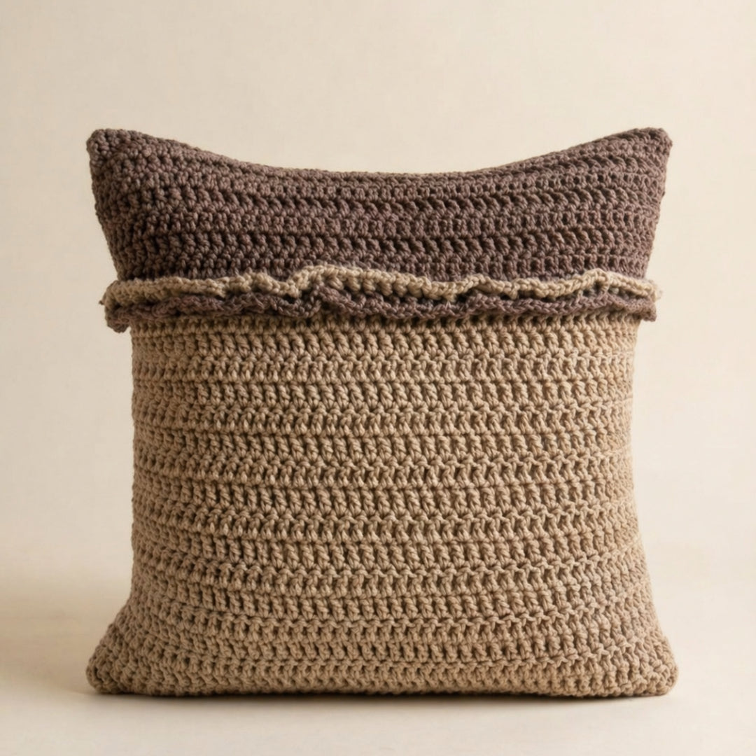 Duo Square - Crochet Pillow