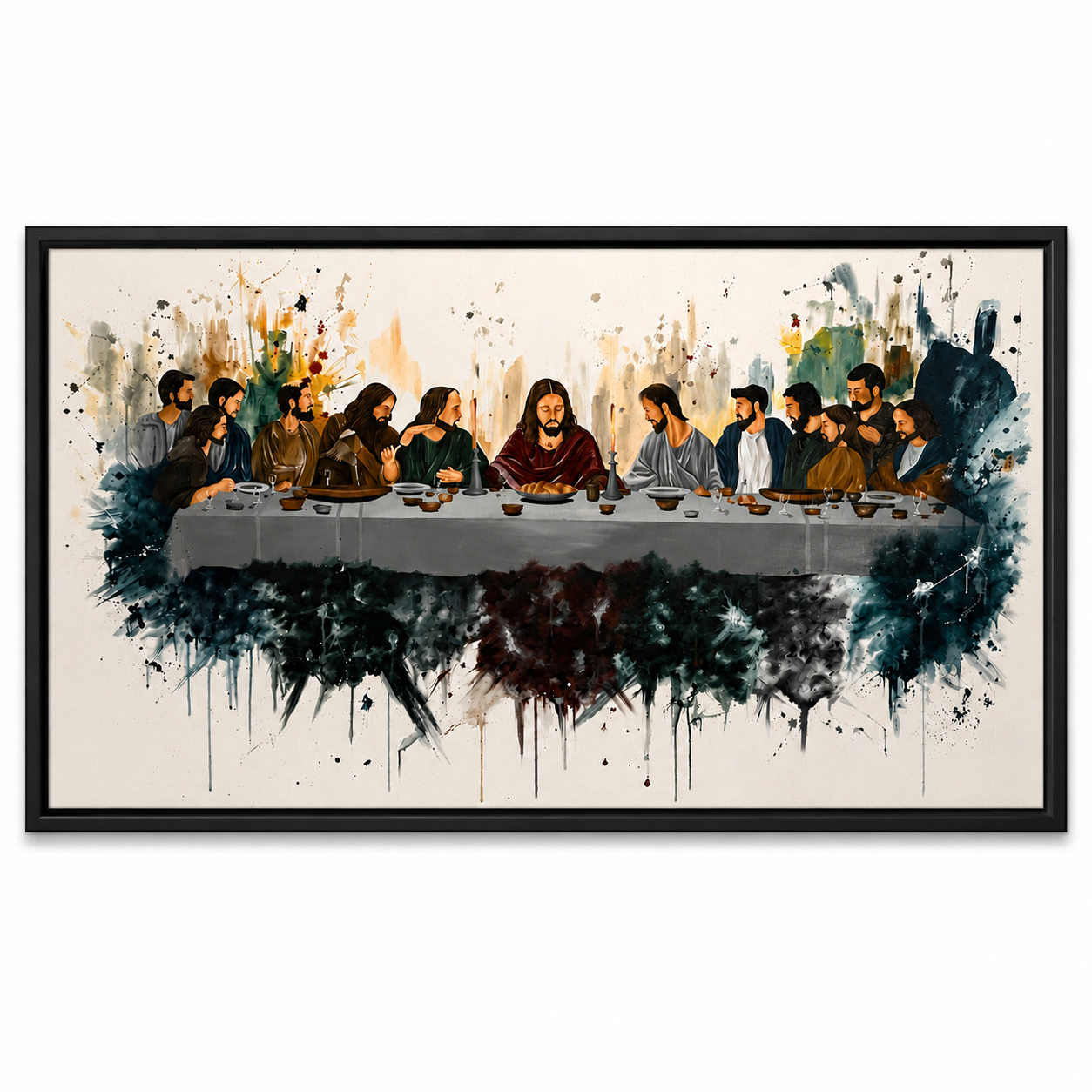 The sacred dinner - Acrylic on canvas