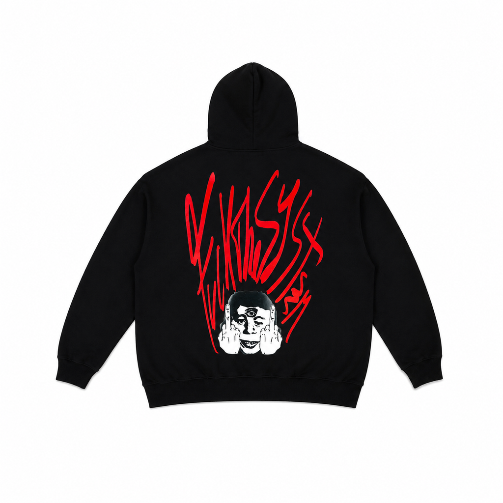 F#ckTheSystem - Black Hoodie