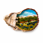 Green Hills - Oil on Shell