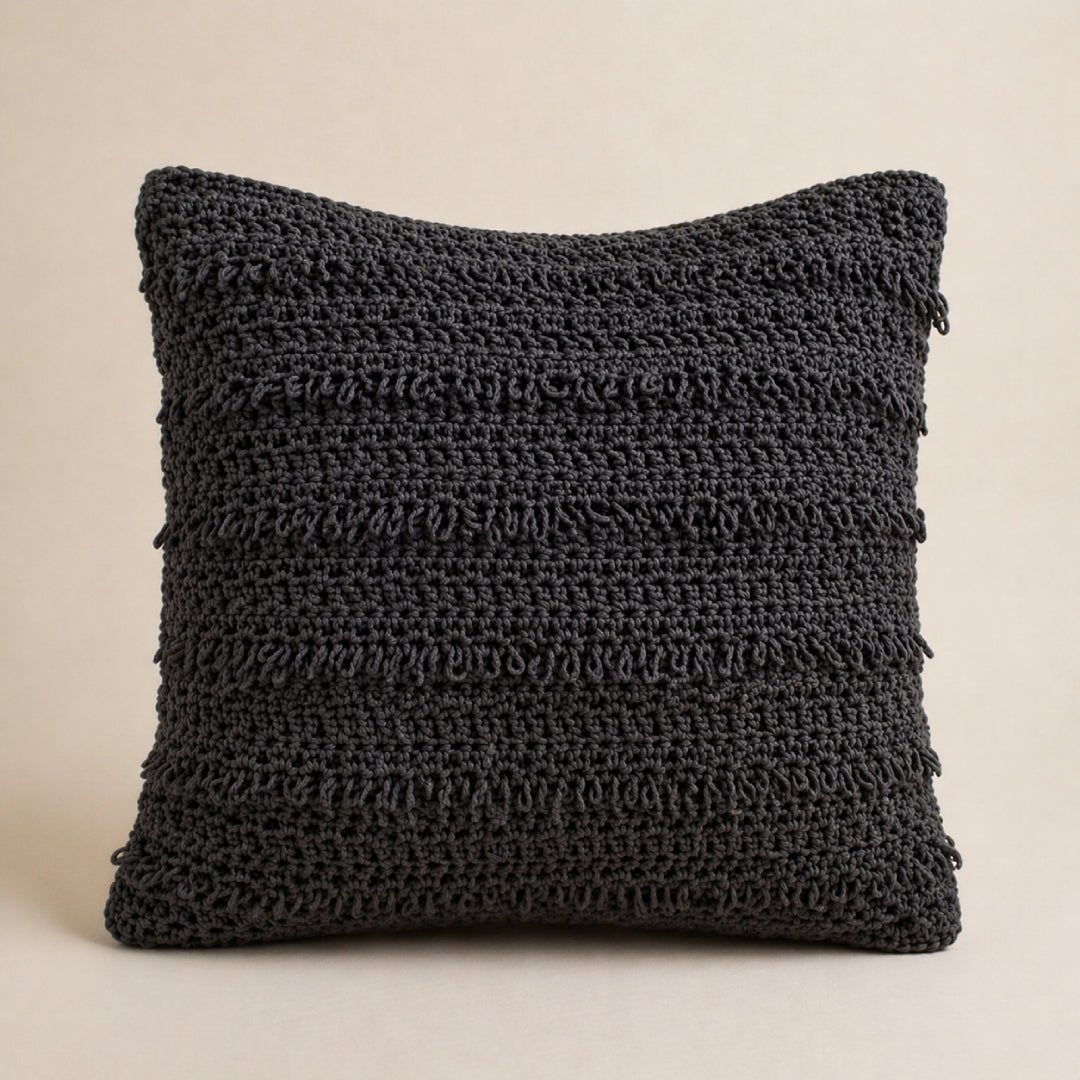 Loop Square - Crochet Pillow