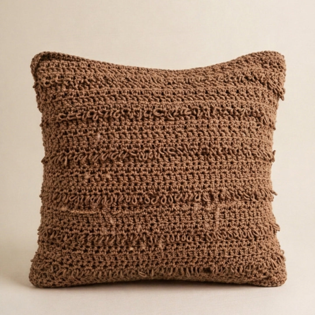 Loop Square - Crochet Pillow