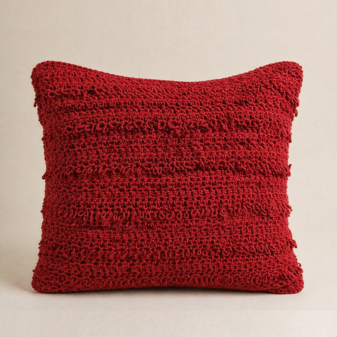 Loop Square - Crochet Pillow