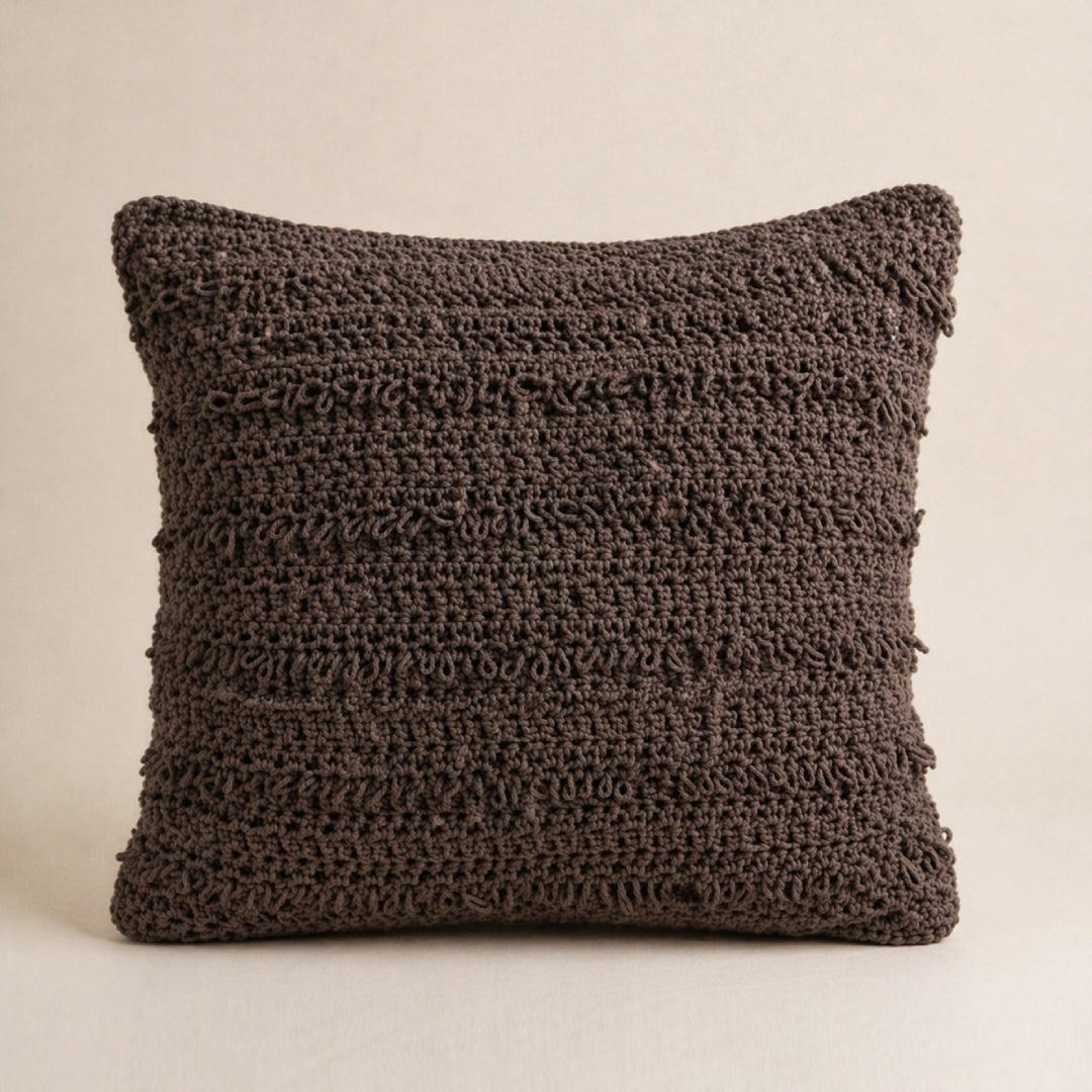 Loop Square - Crochet Pillow