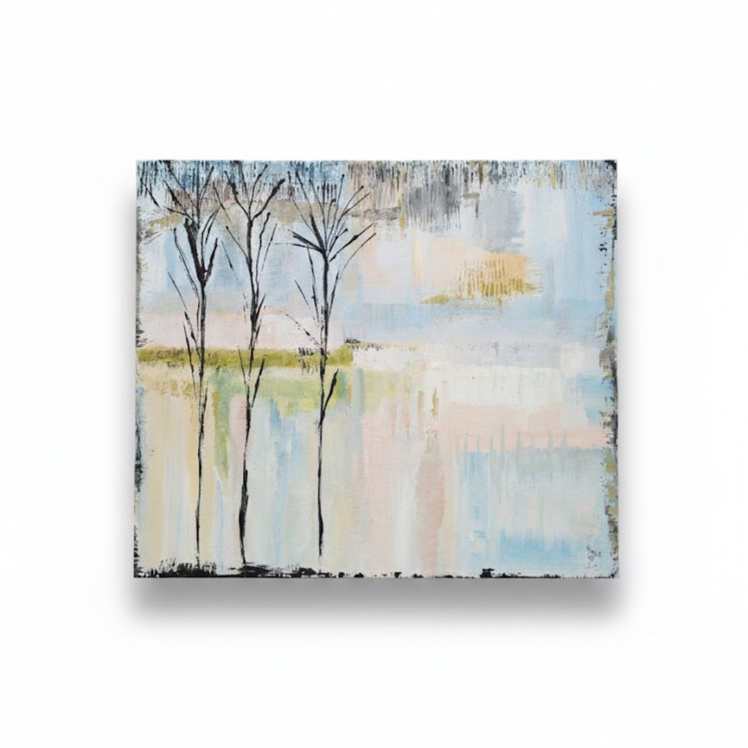 On a Winter Day - Mixed Media