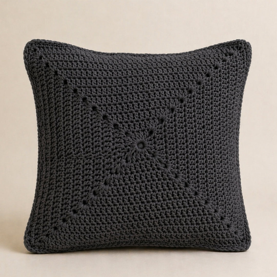 Radial Square - Crochet Pillow