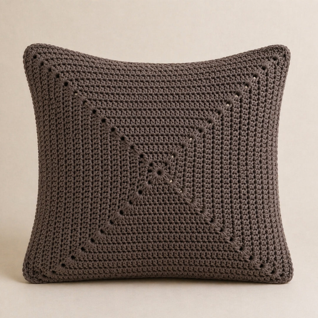 Radial Square - Crochet Pillow