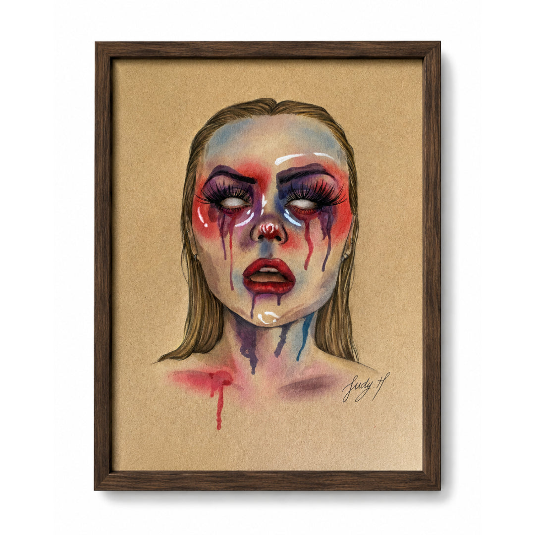 Sadness - Soft pastel drawing