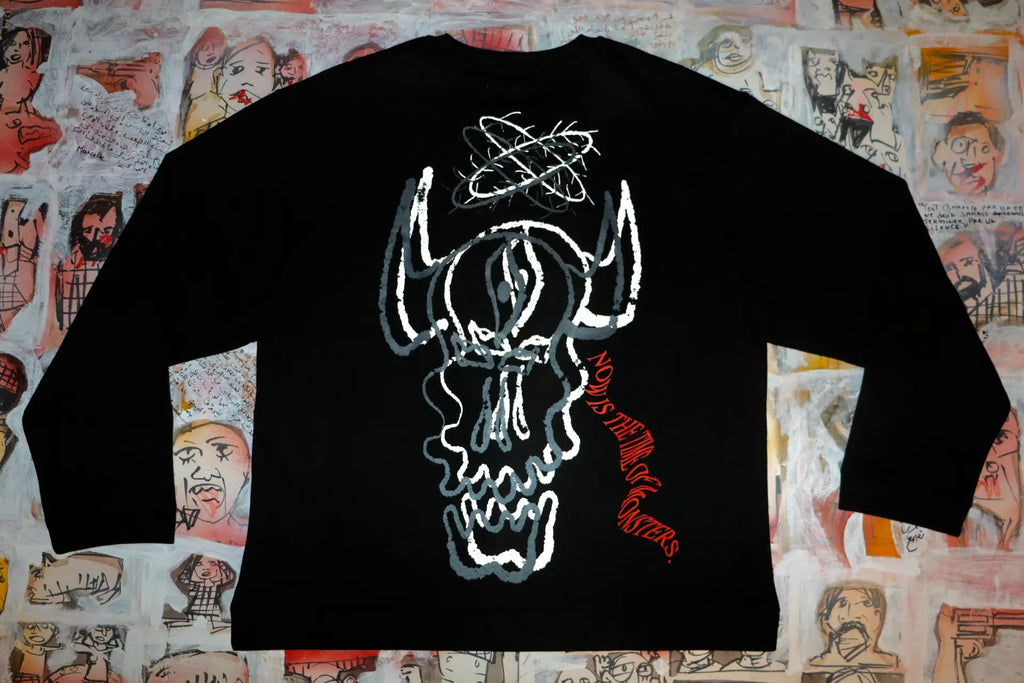 Time of Monsters - Black Crewneck (Loose Fit)