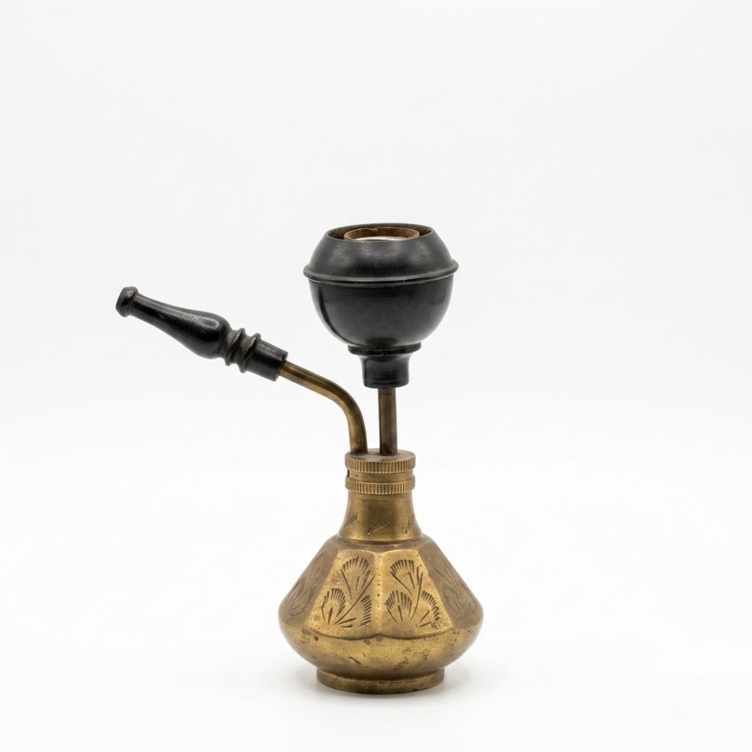 Vintage Brass Handheld Smoking Pipe