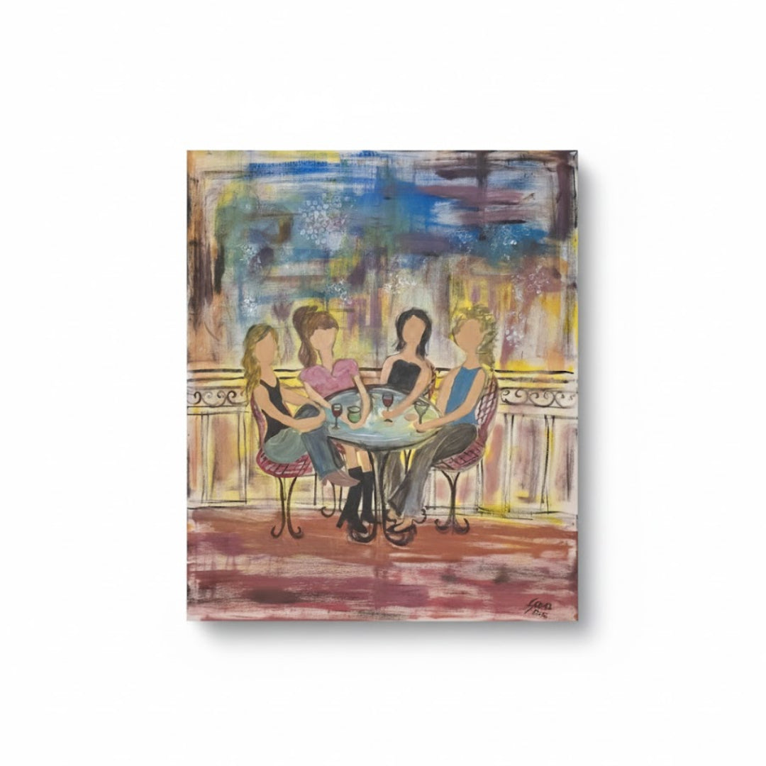 Wine & Whispers  - Acrylic