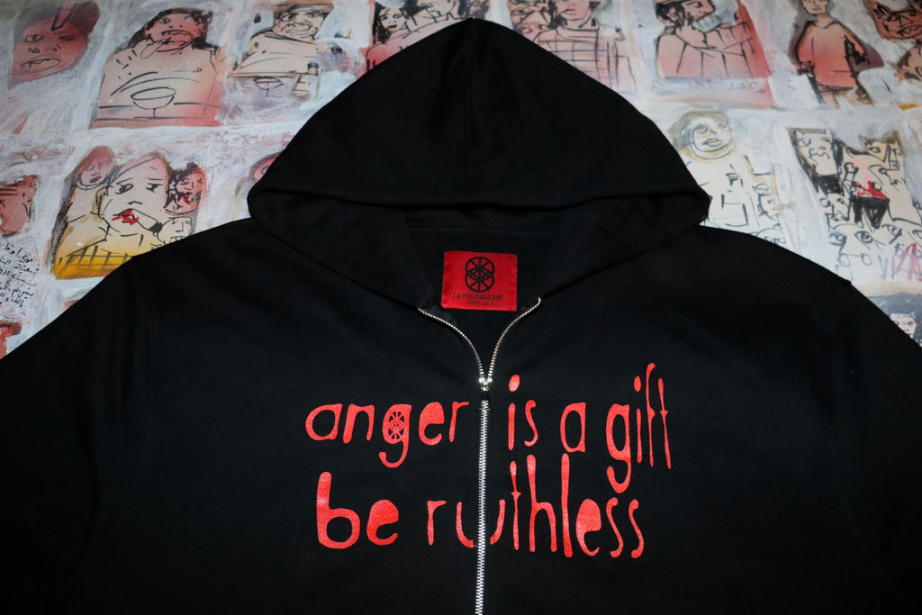 Anger is a gift - Oversized Zip-up Hoodie